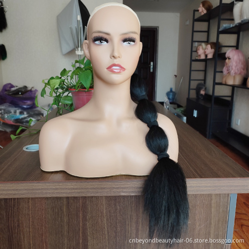 Bubble Drawstring Ponytail Kinky Straight Synthetic Pony Tail Hairpieces Clip in Hair Extension